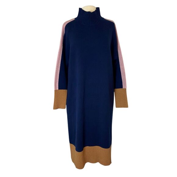 Boden Dresses & Skirts - Boden Navy and Pink Long Sleeve Dress